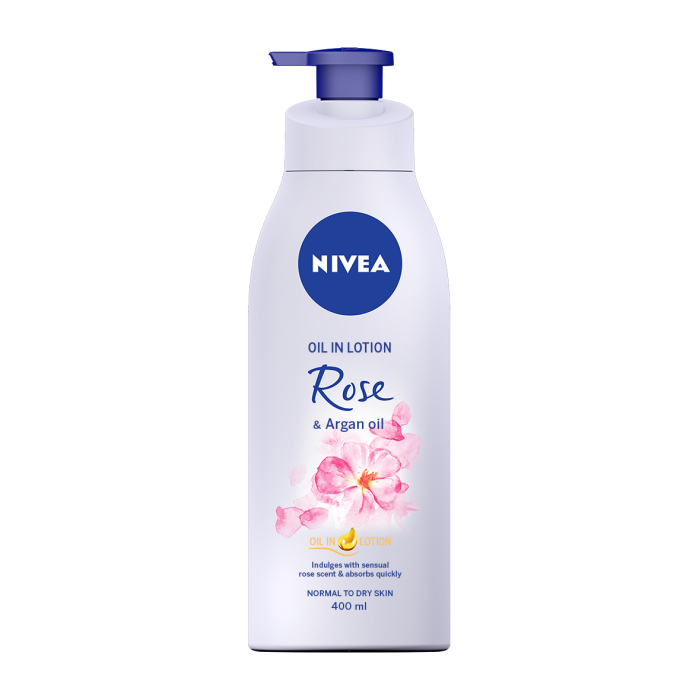 Nivea lapte rose % argan x 400 ml