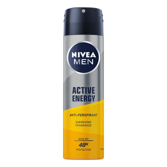 Nivea men deo spray active energy, 150 ml, Beiersdorf Medical