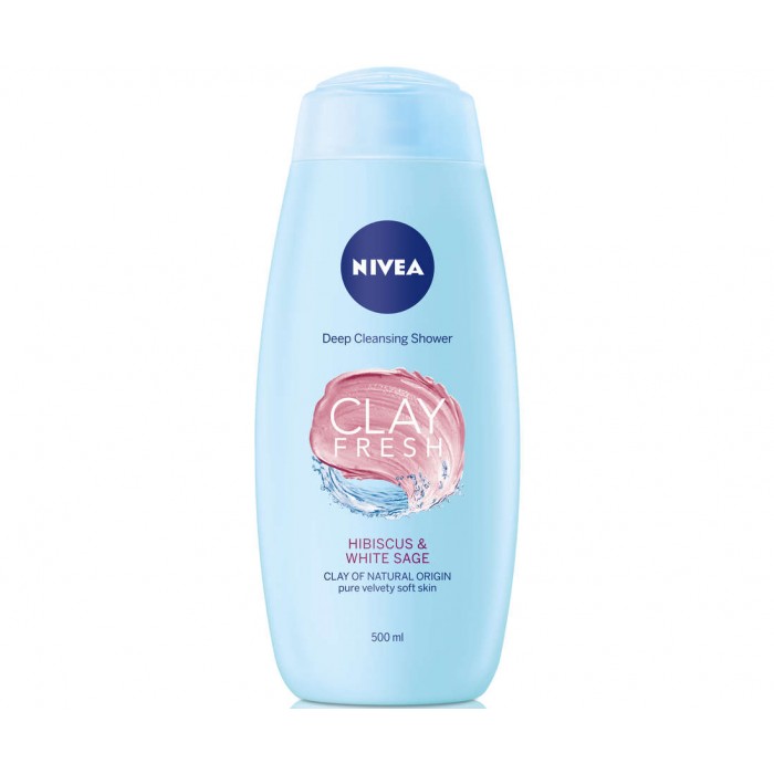 Nivea gel dus creme clay hibiscus&white x 500 ml