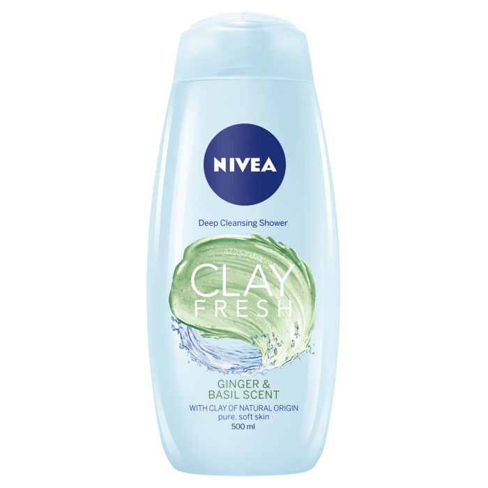 Nivea gel dus creme clay ginger&basil, 500 ml, Beiersdorf Medical