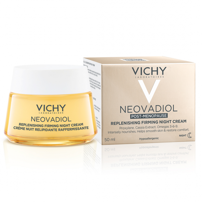 Neovadiol Post-Menopause crema de noapte cu efect de refacere a lipidelor si fermitate, 50 ml, Vichy