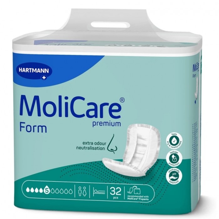 Molicare Form 5 picaturi tampoane, 32 bucati, PAUL HARTMANN AG