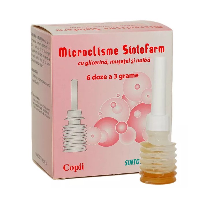 Microclisme copii, 6doze, 3g, Sintofarm