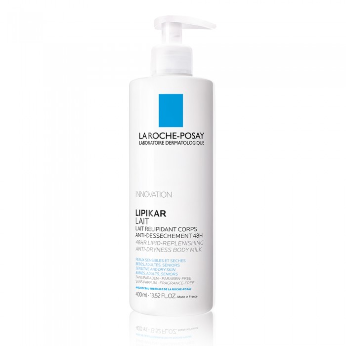 Lipikar Lapte De Corp Relipidant Anti-Uscaciune Cu Efect De Hidratare De 48 De Ore, 400Ml, La Roche-Posay