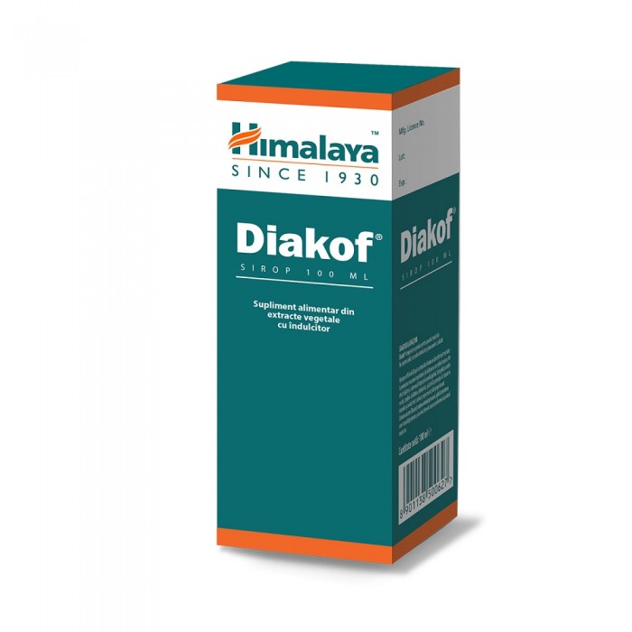 Pachet Diakof sirop  50% reducere la al doilea produs, 2 x 100ml, Himalaya