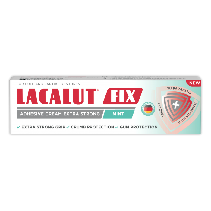 Lacalut fix mint crema adeziva pentru proteze x40g