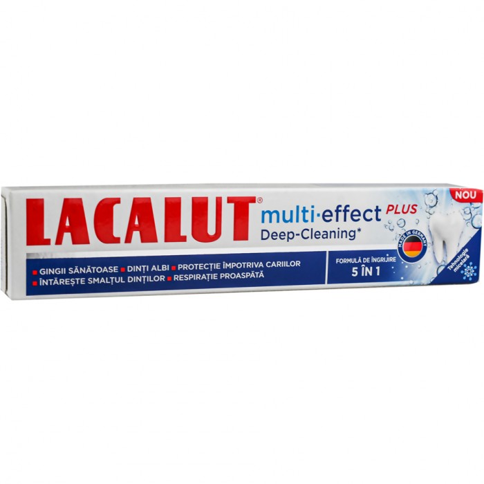 Lacalut Multi-Effect Plus Deep Cleaning pasta dinti, 75 ml, Zdrovit