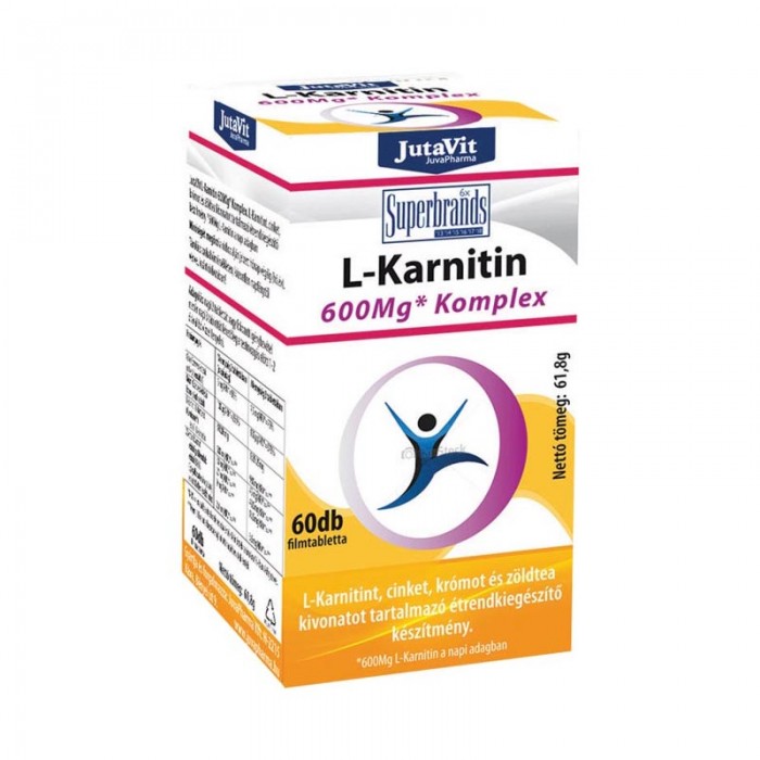 L-Carnitina 600 mg, 60 tb, Jutavit