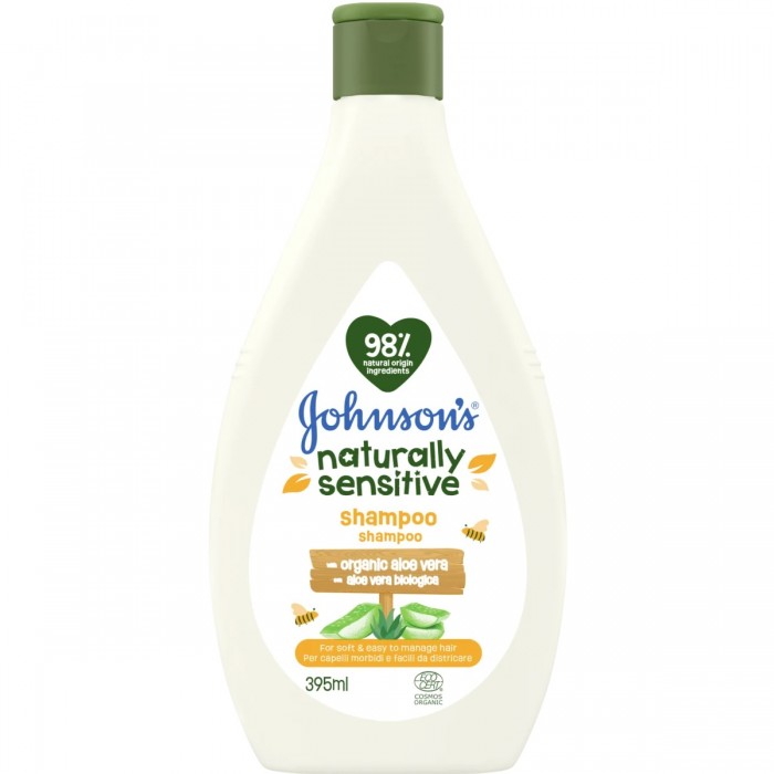 Johnsons Baby naturally sensitive sampon, 395 ml, Johnson & Johnson