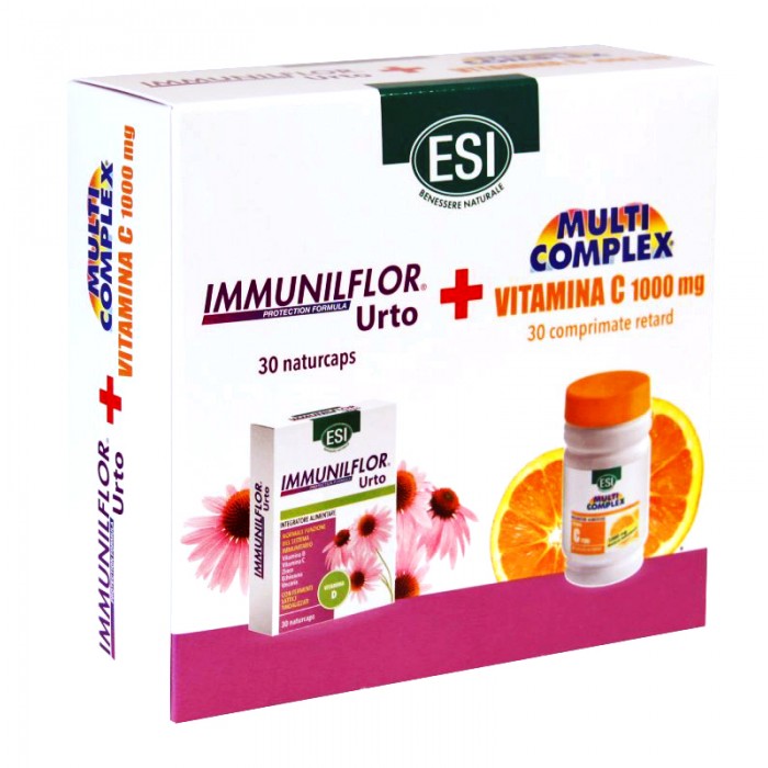 Immunilflor URTO x 30cps  Vitamina C x 30cps