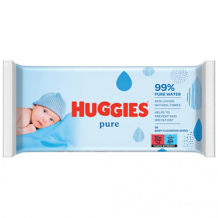 Huggies servetele umede pure, 56buc, Kimberly Clark