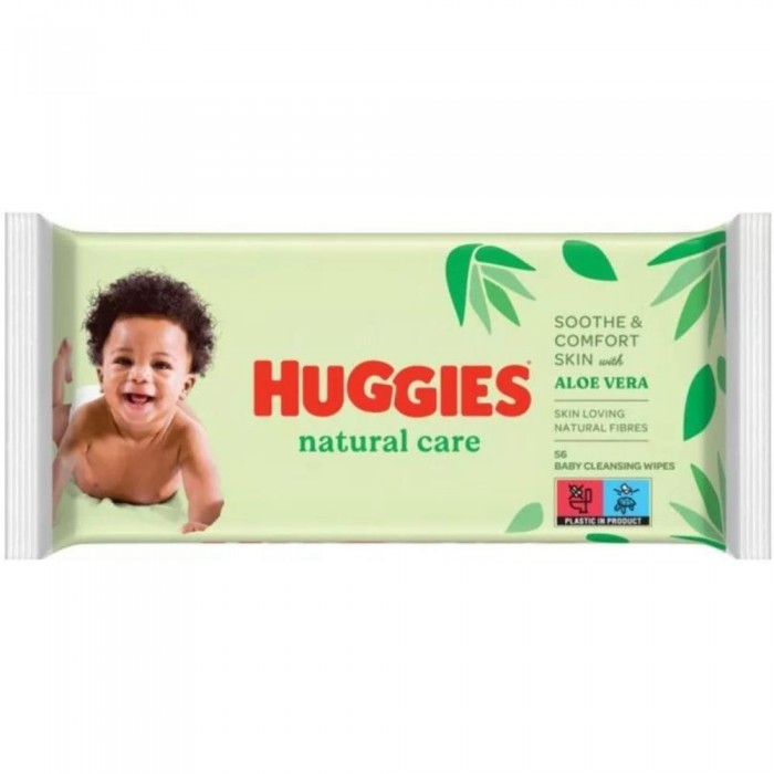 Huggies servetele umede natural care, 56buc, Kimberly Clark