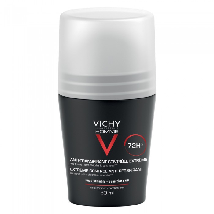 Homme Deodorant Roll-On Control Extrem, Eficacitate 72H, 50Ml , Vichy