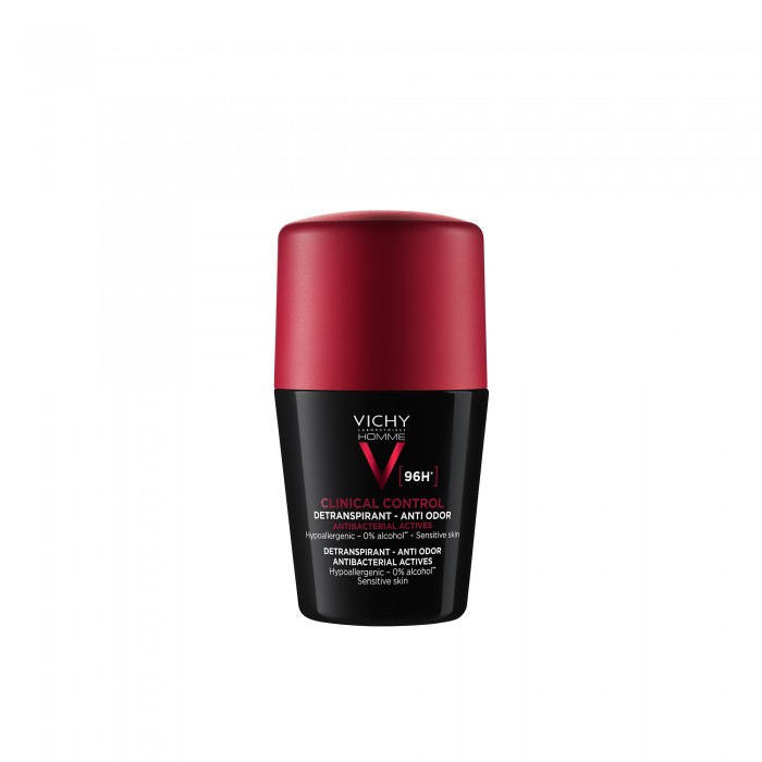 Homme Deodorant Roll-On Antitranspirant Clinical Control 96H Pentru Barbati, 50 Ml, Vichy