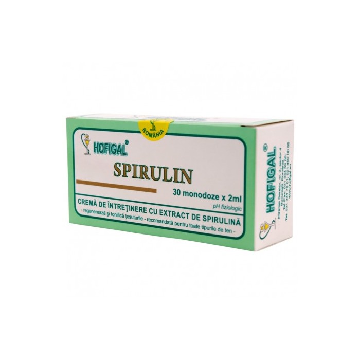 Hof.viodana crema spirulin monodoze 30 mon x 2ml