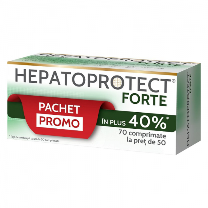 Pachet promotional Hepatoprotect forte, 70 comprimate, Biofarm SA Romania