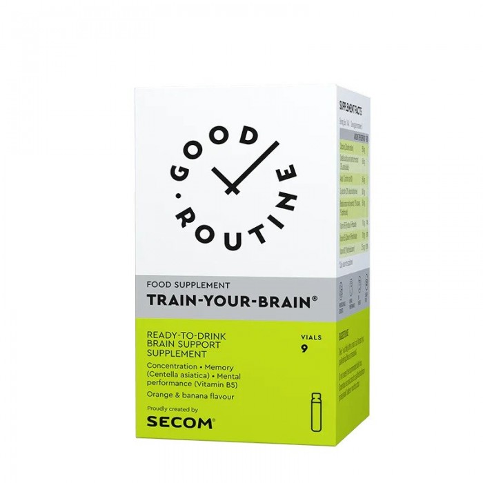 Good routine Train your brain, 9 fiole buvabile, 25ml, Secom