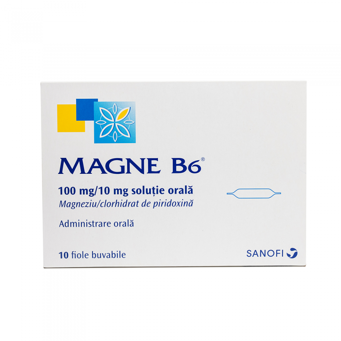 Magne B6 solutie orala 10ml x 10 fiole, Sanofi Romania S.R.L. - Romania