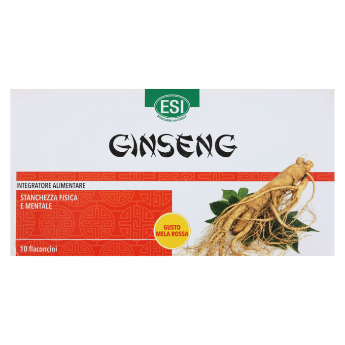 Ginseng solutie buvabila, 10 flacoane x 30 mililitri, ESI Italia