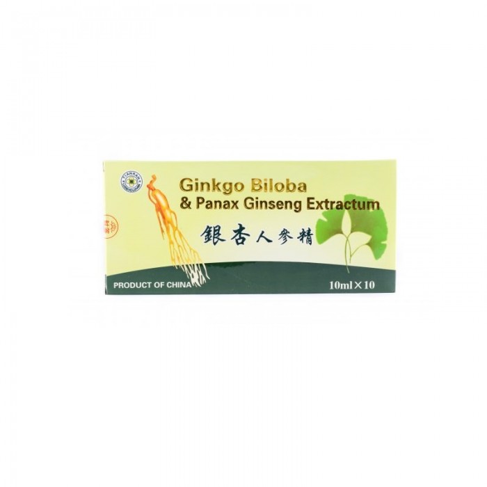 Ginkgo biloba  panax ginseng x 10 fiole