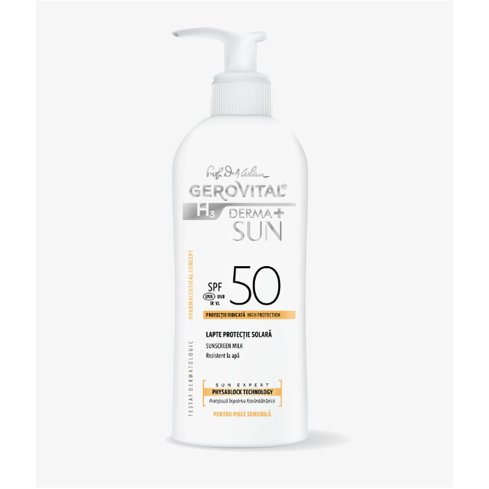 Gh3 Derma sun lapte protectie solara spf 50 x 200 ml