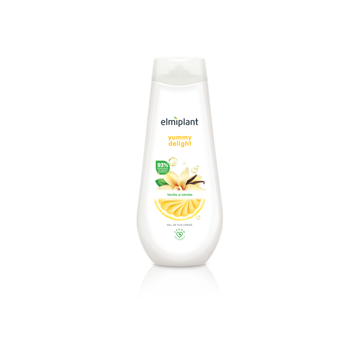 Gel de dus Yummy Delight (vanilie si lamaie), 400 ml, Elmiplant