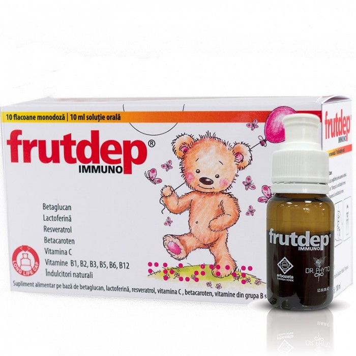 Frutdep immuno, 10 flacoane x 10 mililitri, Dr Phyto