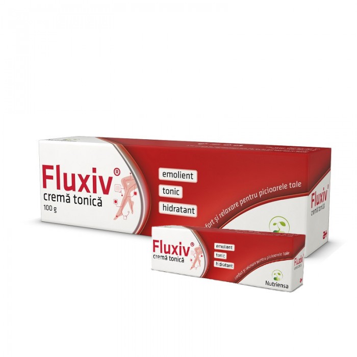 Pachet Fluxiv crema tonica, 100 de grame  Fluxiv crema tonica, 20 de grame, Antibiotice Iasi