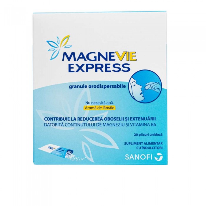 MagneVie Express, granule orodispersabile, 20 de plicuri, Sanofi