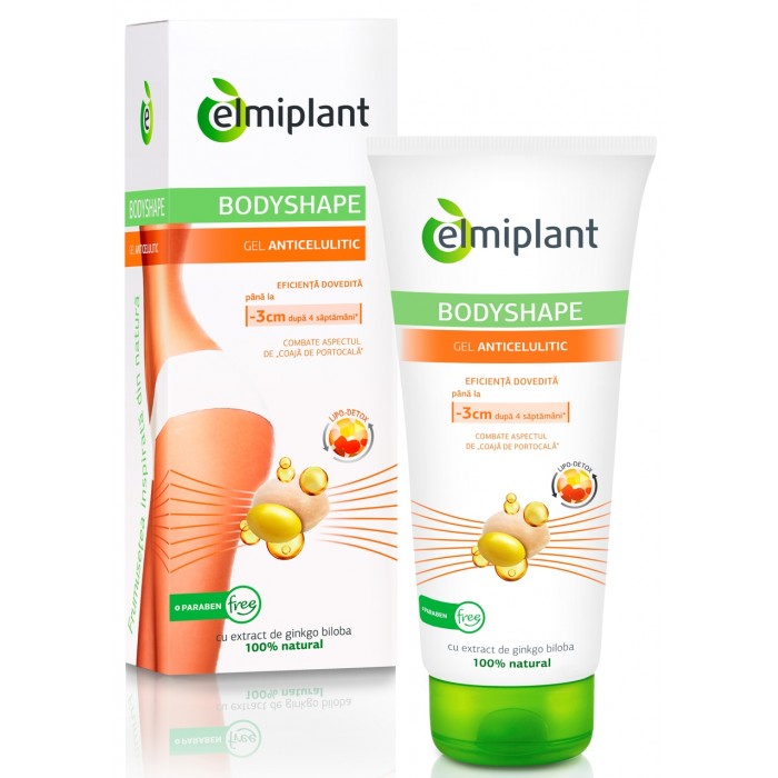 Gel anticelulitic Elmiplant Bodyshape, 200 ml, Elmi Prodfarm