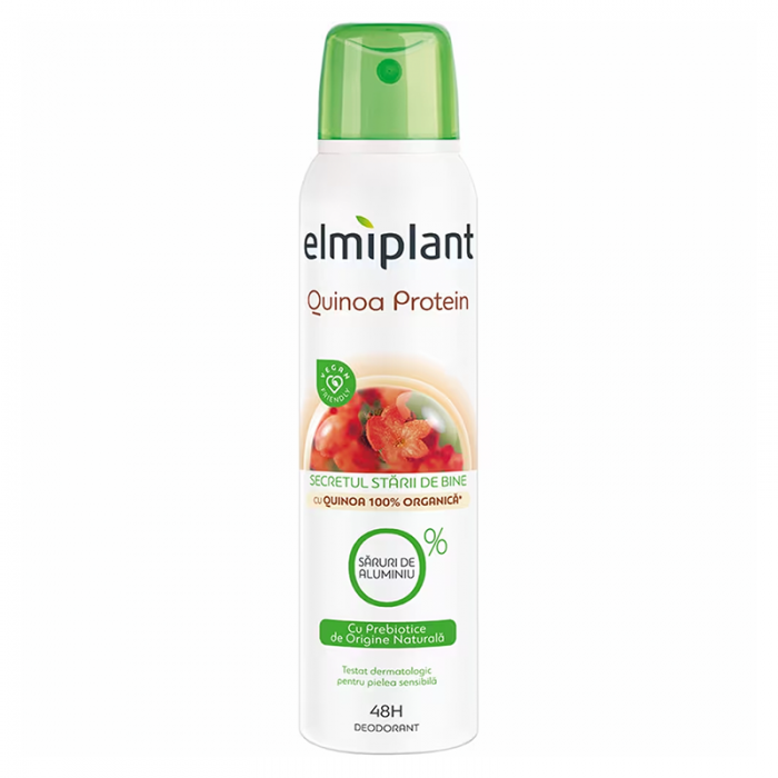 Deodorant antiperspirant spray Elmiplant cu quinoa, 150 ml, Elmi Prodfarm SRL Bucuresti