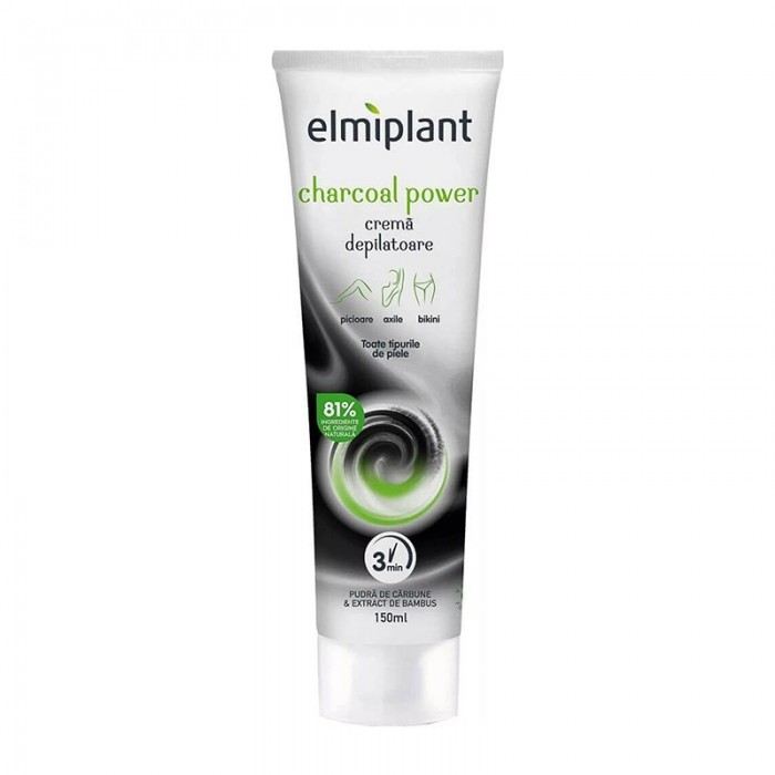 Elmiplant crema depilatoare charcoal power, 150 ml