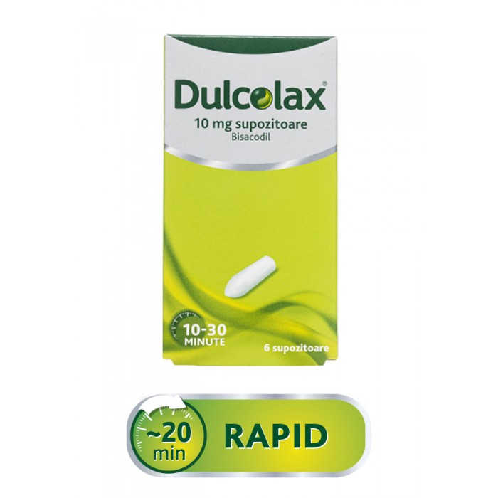 Dulcolax 10mg, 6 supozitoare, Sanofi, Sanofi Romania S.R.L. - Romania