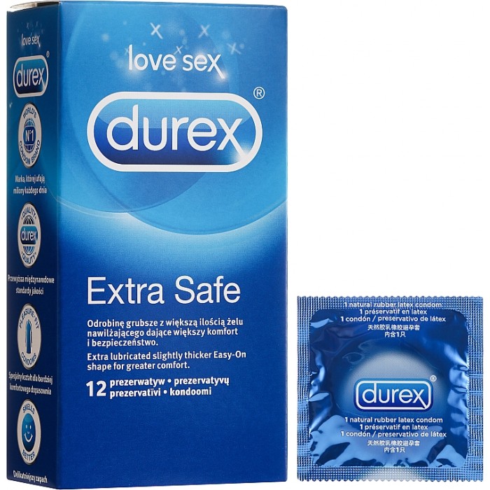 Durex prezervative extra safe x 12 buc