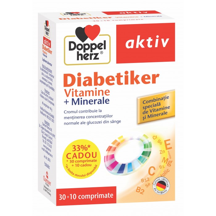 Diabetiker vitamine x 30tbl  10tbl cadou
