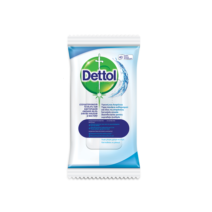 Dettol servetele umede x 40buc