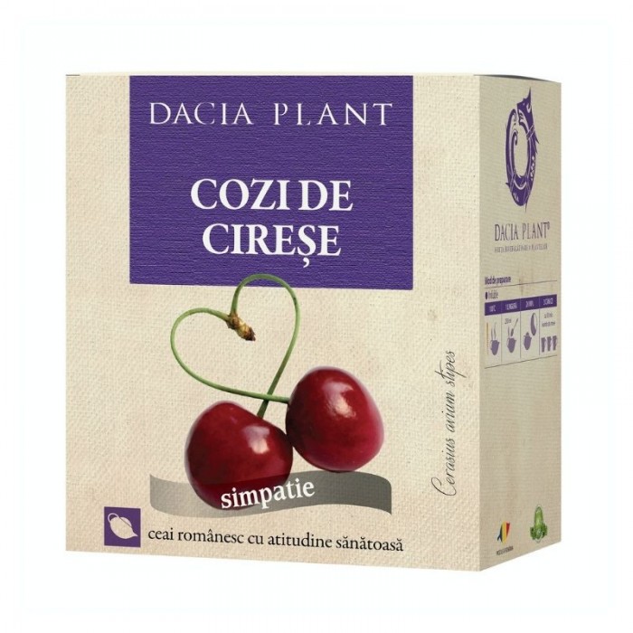 Ceai cozi de cirese, 50 de grame, Dacia Plant