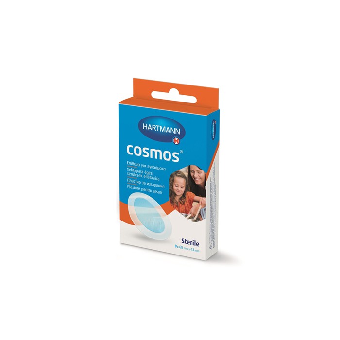 Pansament cu hidrogel Cosmos Burns 68 mm x 43 mm, 8 buc, Hartmann