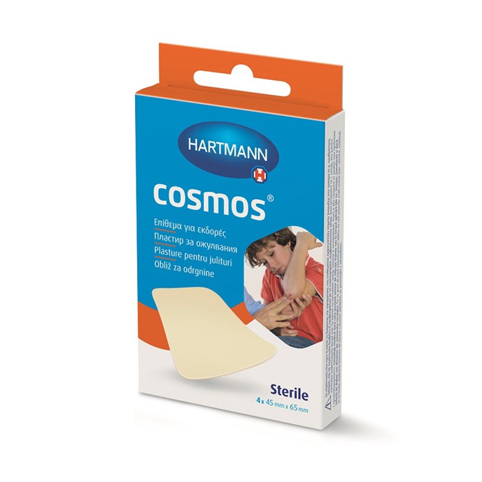 Plasture pentru julituri cu hidrocoloid Cosmos Abrasions, 45 x 65 mm, 4 buc, Hartmann