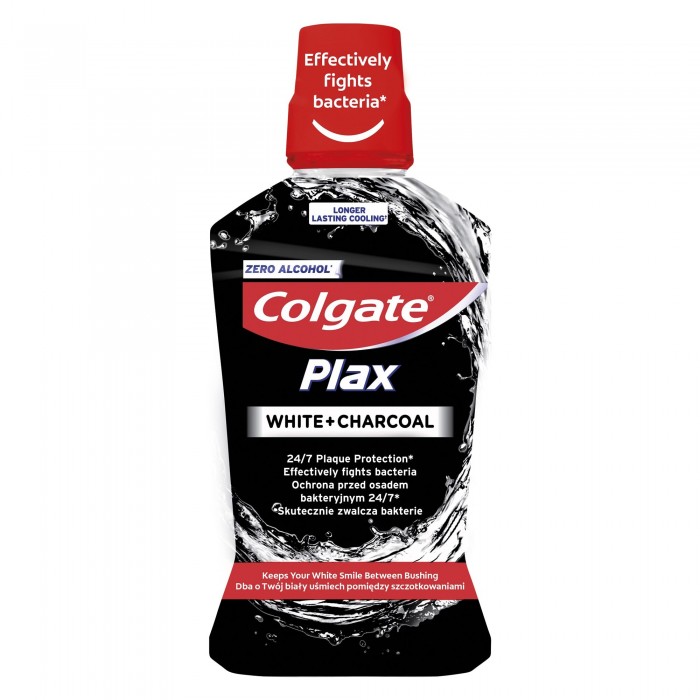 Apa de gura Colgate Plax White charcoal, 500 ml, Protecter & Gamble