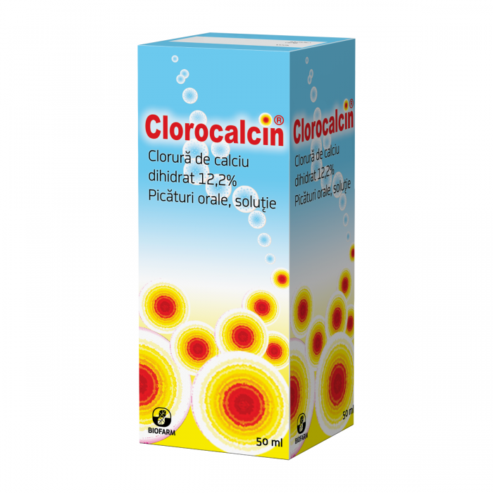 Clorocalcin picaturi x 50 ml, Biofarm Sa Romania