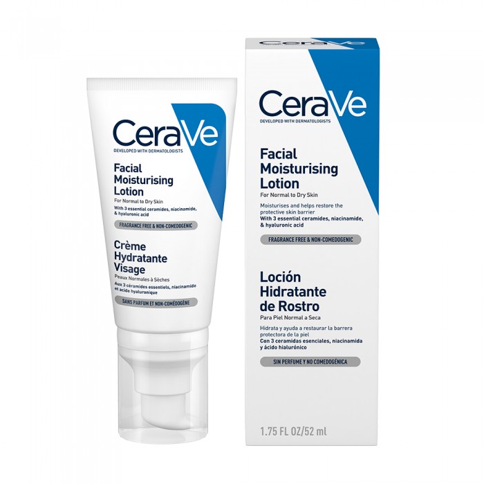 Cerave Cremă Hidratantă De Fată, Ten Normal-Uscat, 52Ml, La Roche-Posay