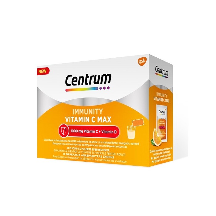 Centrum Immunity Vitamina C Max, 14 plicuri, GLAXOSMITHKLINE ANGLIA