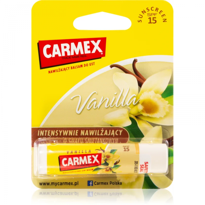 Carmex balsam de buze cu vanilie stick, 4.25g, Carma Laboratories