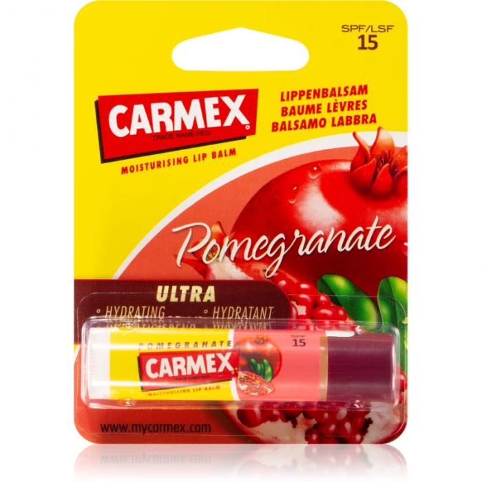 Carmex balsam de buze cu rodie stick, 4.25g, Carma Laboratories