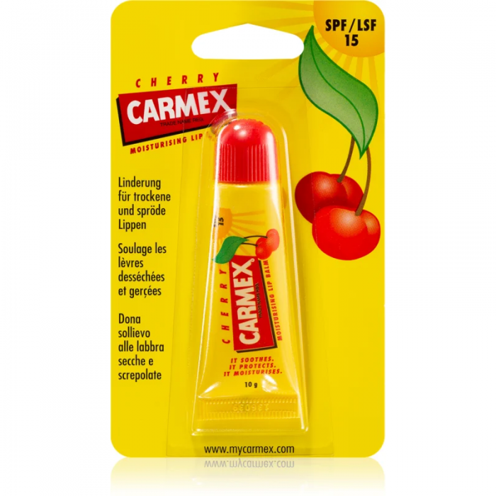 Carmex balsam de buze cu cirese tub, 10g, Carma Laboratories