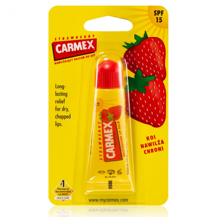 Carmex balsam de buze cu capsuni tub,10g, Carma Laboratories