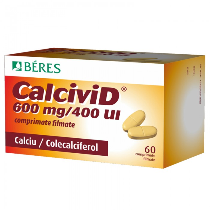 Calcivid x 60cp film, Beres Pharmaceuticals-Ungaria