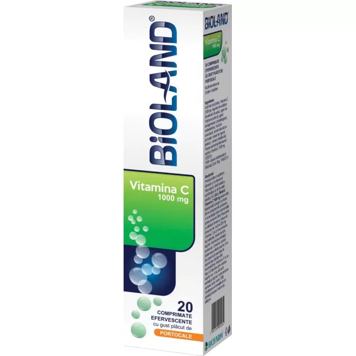 Bioland Vitamina C 1000 mg, 20 eff, Biofarm