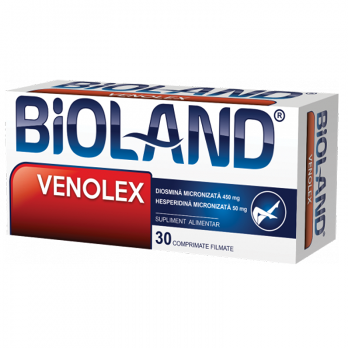 Bioland Venolex, 30 comprimate filmate, Biofarm